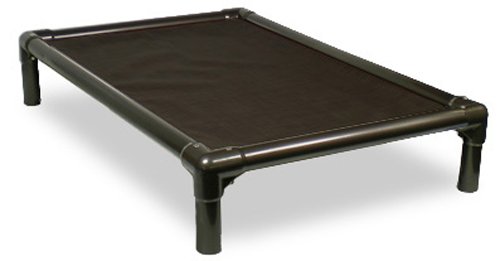Kuranda Elevated Indoor Bed - Walnut PVC - X-Large - 44' x 27' - Sunsure Textilene - Sierra