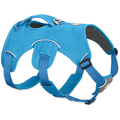 Ruffwear, Web Master, Multi-Use Support Dog Harness, Hiking and Trail Running, Service and Working, Everyday Wear, Blue Dusk, Medium